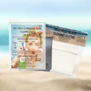 5 - Holy Moly Glass Cleaning Cloths™ + 5 - Holy Moly Glass Commercial Cleaning Cloths™